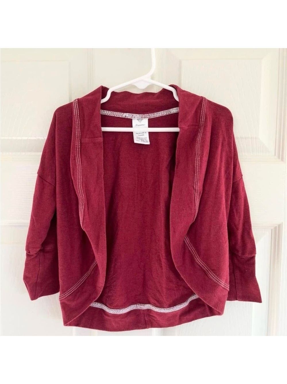 🇨🇦 Precious Treasures‎ Bamboo Maroon Red Cardigan